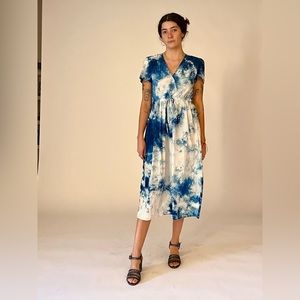 NWT Rare Christy Dawn Early Dress in Blue Tie Dye - One Size